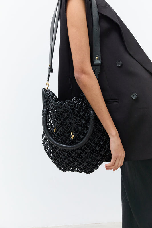 Flower Bag in Black